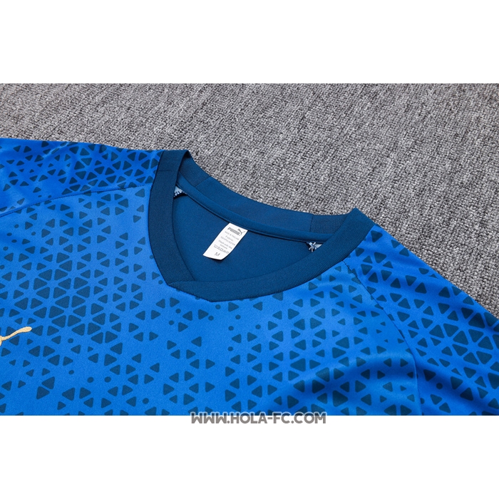 Chandal del Olympique Marsella 2023-2024 Manga Corta Azul - Pantalon Corto
